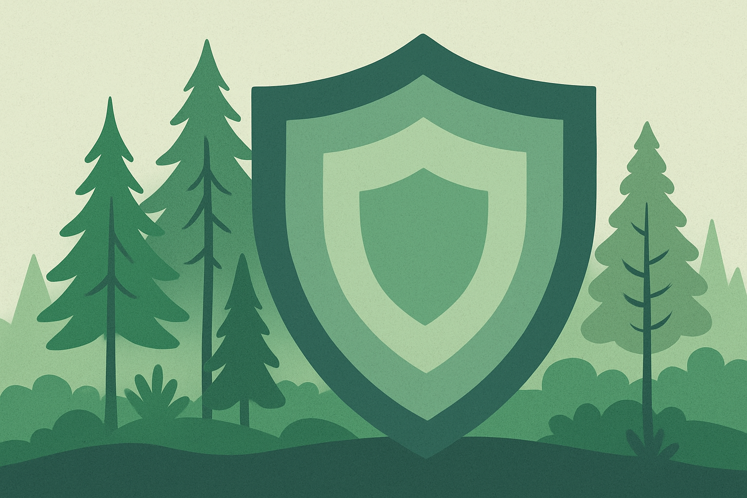 Illustrazione concettuale del superamento dei buffer pool con un framework integrato per la durabilita dei crediti di carbonio nature-based.